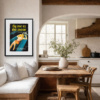 Fly Me to the Moon by Linda Charles, limited edition print, in room