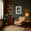 Fly Me to the Moon by Linda Charles, limited edition print, in room