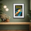 Fly Me to the Moon by Linda Charles, limited edition print, in room