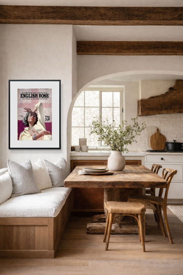 English Rose by Linda Charles, limited edition print, in room