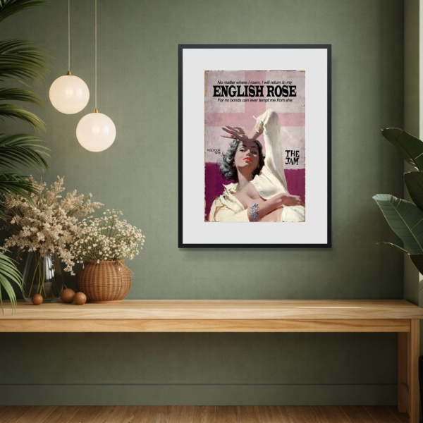 English Rose by Linda Charles, limited edition print, in room