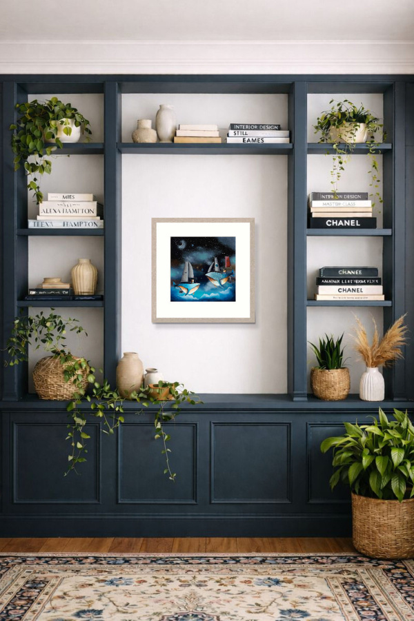 The Whale’s Tale by Gary Walton, limited edition print, in room
