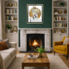 Nirvana by Chuck, limited edition print, in room
