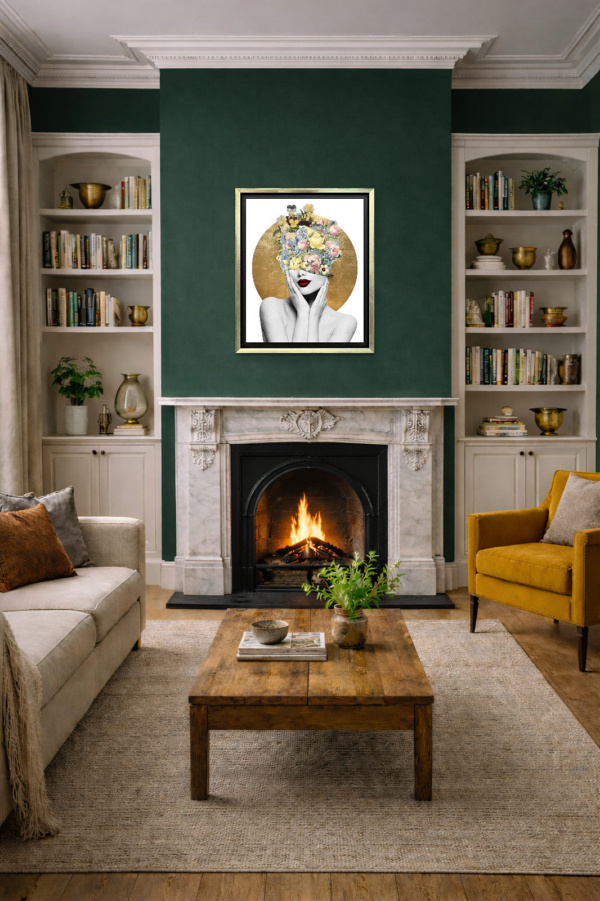 Nirvana by Chuck, limited edition print, in room