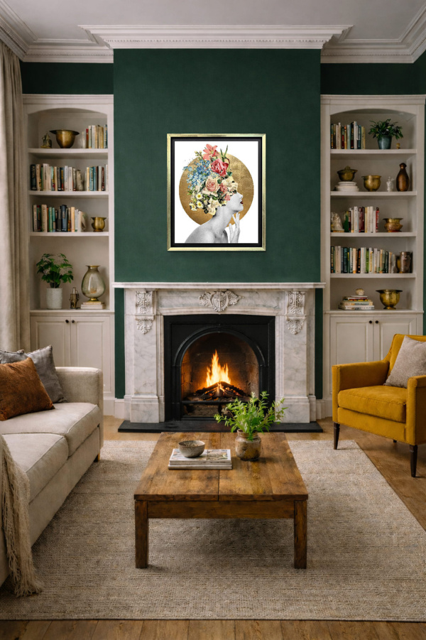 Arcadia by Chuck, limited edition print, in room