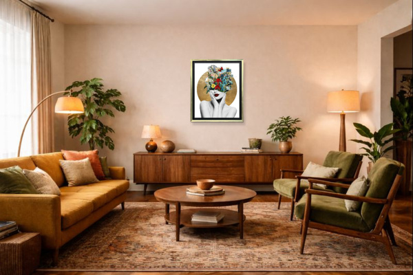Utopia by Chuck, limited edition print, in room