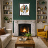 Utopia by Chuck, limited edition print, in room
