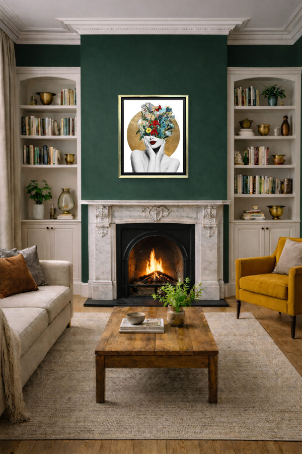 Utopia by Chuck, limited edition print, in room