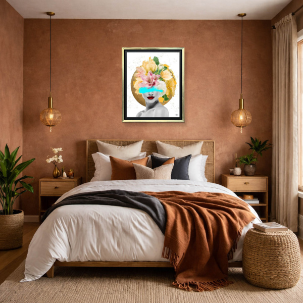 Freyja by Chuck, limited edition print, in room