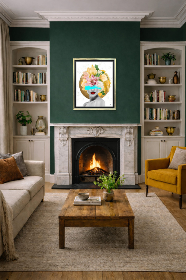 Freyja by Chuck, limited edition print, in room