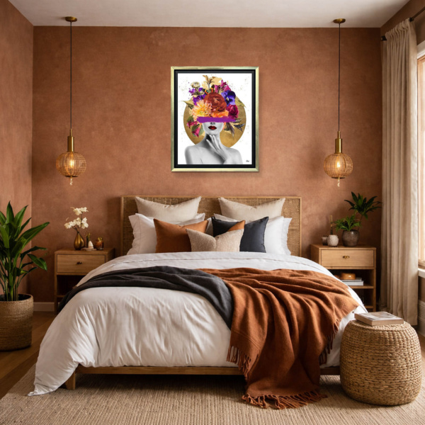 Pelopia by Chuck, limited edition print, in room