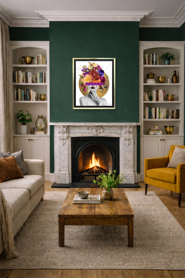 Pelopia by Chuck, limited edition print, in room