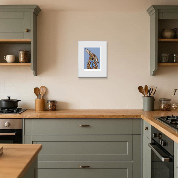 Eavesdropping by Amy Louise, limited edition print, in room