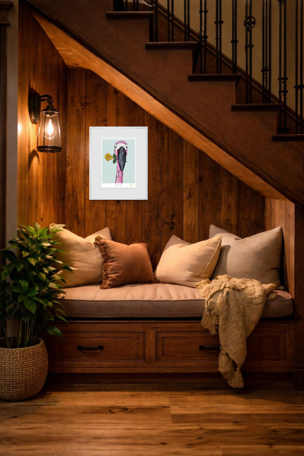 Forever Friends by Amy Louise, limited edition print, in room