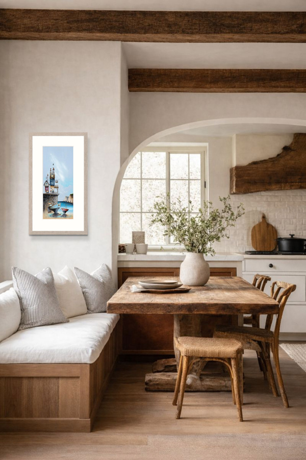 Tugs I by Gary Walton, limited edition print, in room