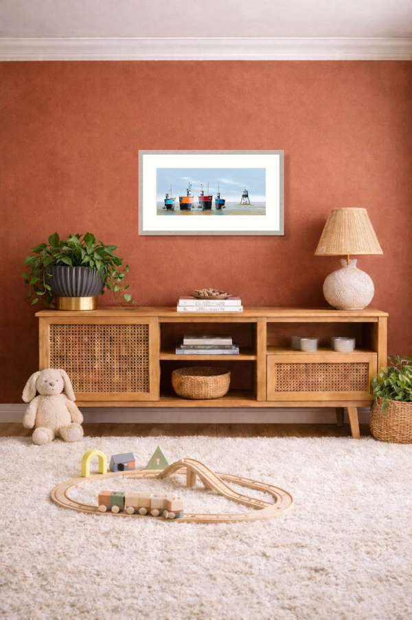 The Fab Four by Gary Walton, limited edition print, in room