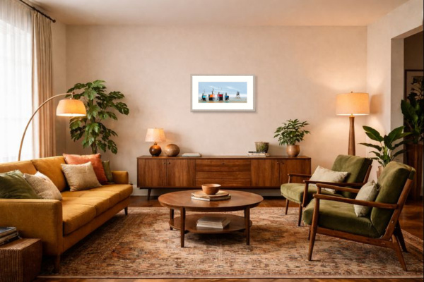 The Fab Four by Gary Walton, limited edition print, in room