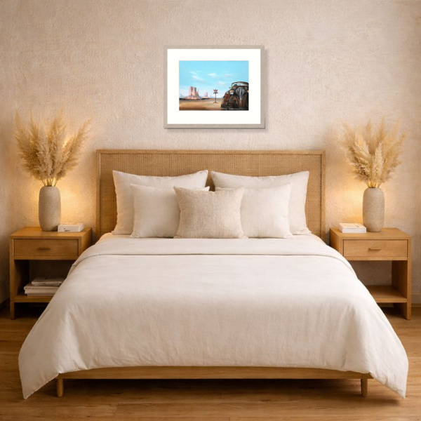 Car Wash by Gary Walton, limited edition print, in room