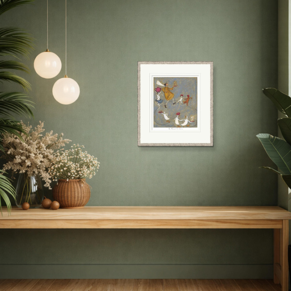 Afternoon Tea Dance by Sam Toft, limited edition print, in room