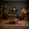 Courtyard Serenade by Leander, limited edition print, in room