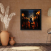 Blue Elegance by Leander, limited edition print, in room
