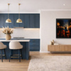 Blue Elegance by Leander, limited edition print, in room