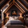 The Embrace Of Night by Leander, limited edition print, in room