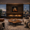The Embrace Of Night by Leander, limited edition print, in room