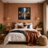 Downtown Urban Glow by Leander, limited edition print, in room