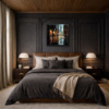 City Metallic Glow by Leander, limited edition print, in room