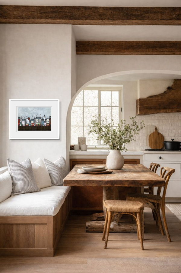 Dodger’s Wharf (Limited Edition) by Sean Durkin, limited edition print, in room