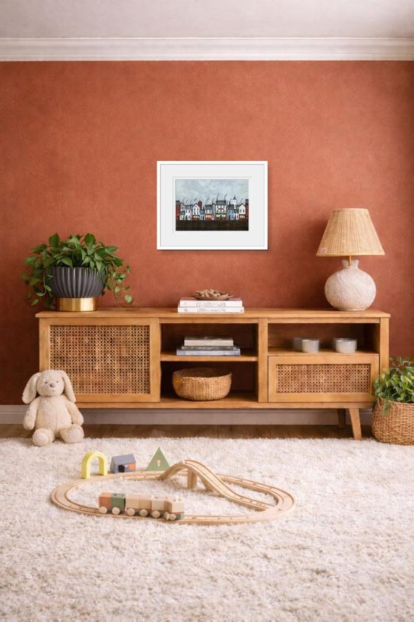 Dodger’s Wharf (Limited Edition) by Sean Durkin, limited edition print, in room
