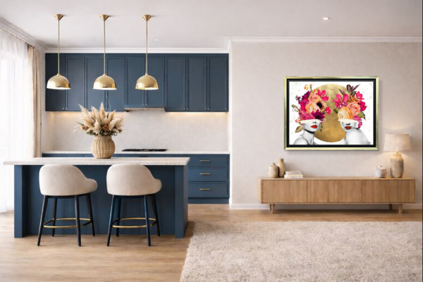 Infinite Harmony by Chuck, limited edition print, in room