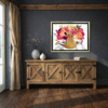 Infinite Harmony by Chuck, limited edition print, in room