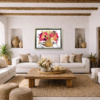 Infinite Harmony by Chuck, limited edition print, in room