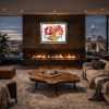 Infinite Harmony by Chuck, limited edition print, in room