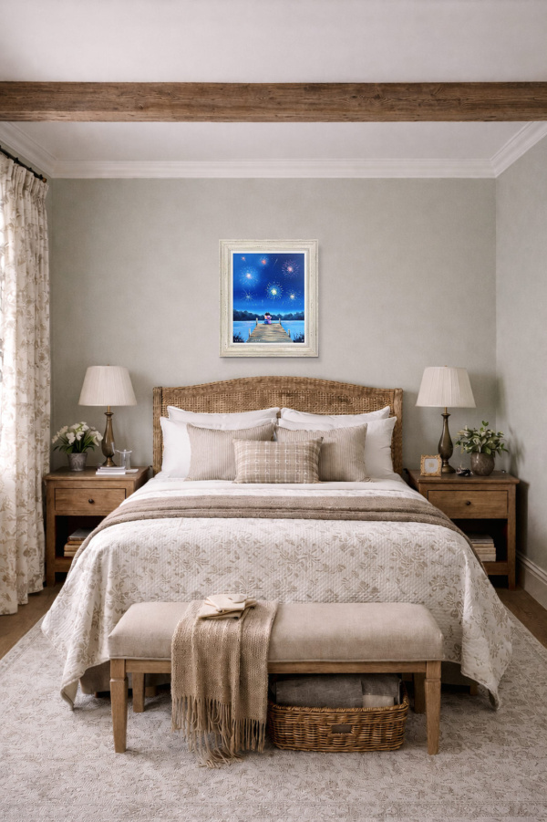 Celebrating Our Love by Michael Abrams, limited edition print, in room