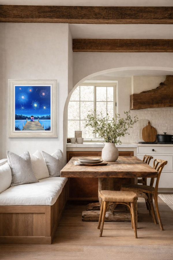 Celebrating Our Love by Michael Abrams, limited edition print, in room