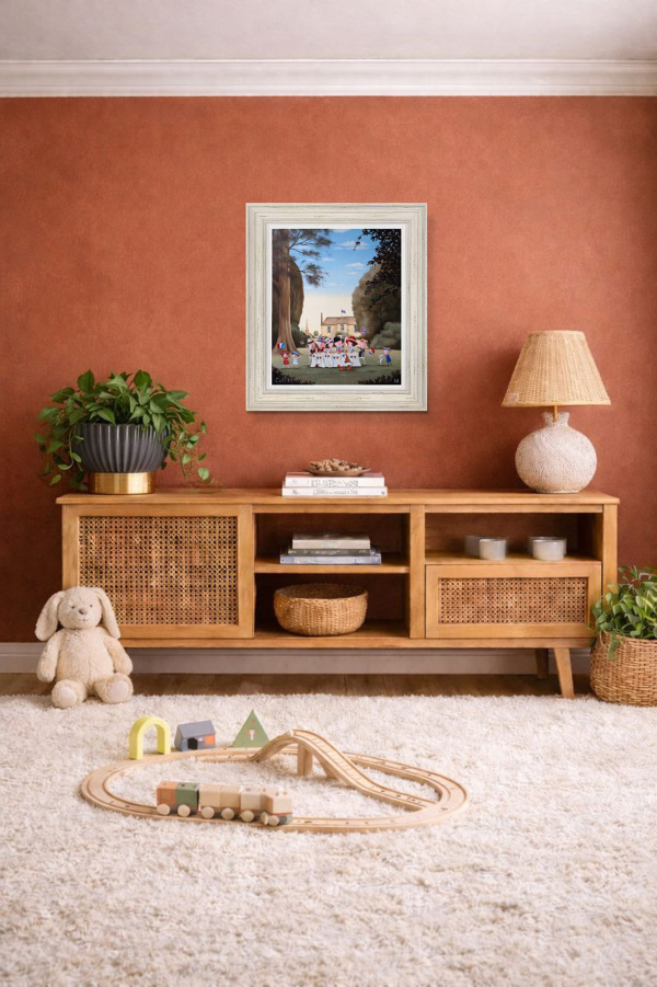 Celebrate by Michael Abrams, limited edition print, in room