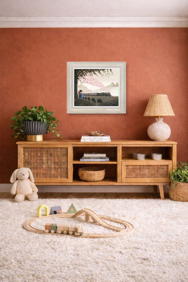 Love’s Journey by Michael Abrams, limited edition print, in room