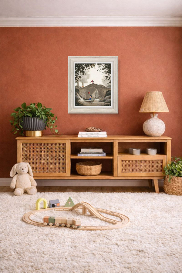 Hooked On Love by Michael Abrams, limited edition print, in room