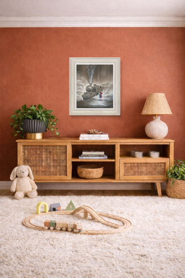 Hopelessly In Love by Michael Abrams, limited edition print, in room