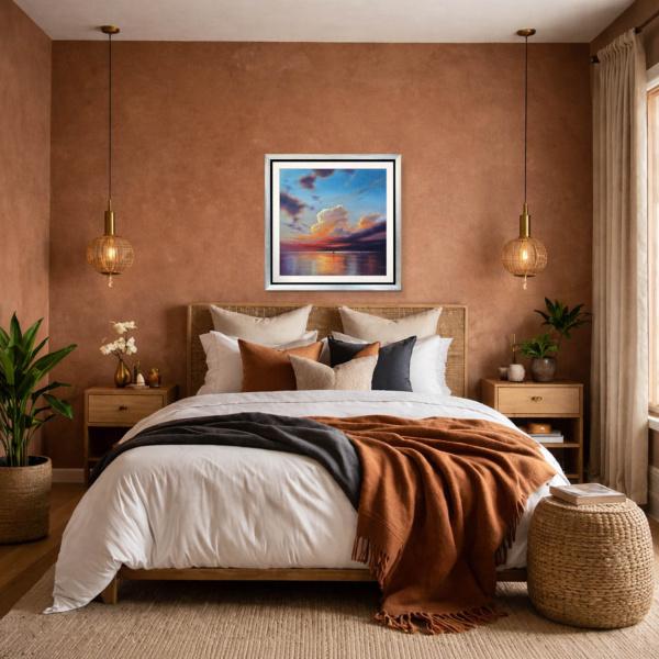 Fair Skies Ahead by Ben Payne, limited edition print, in room