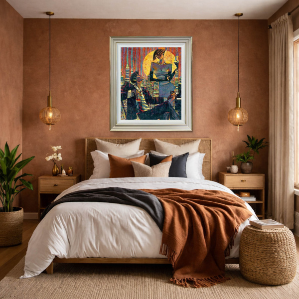 City Sonata by Andrei Protsouk, limited edition print, in room