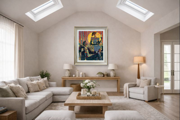 City Sonata by Andrei Protsouk, limited edition print, in room