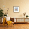 Well Hello There, Donkey by Nicky Litchfield, limited edition print, in room