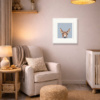 Well Hello There, Donkey by Nicky Litchfield, limited edition print, in room