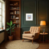 Well Hello There, Donkey by Nicky Litchfield, limited edition print, in room