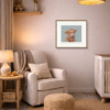 Brodie, Highland Cow by Nicky Litchfield, limited edition print, in room