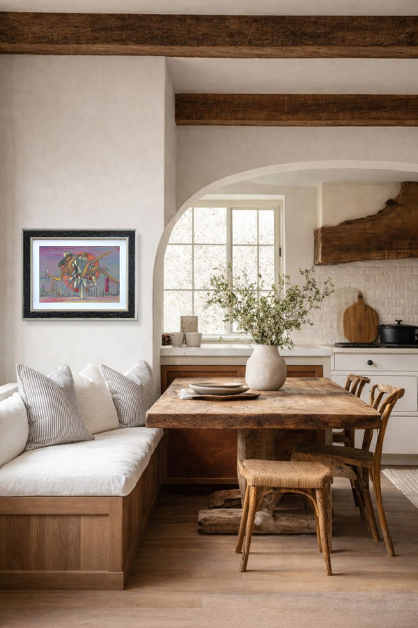 The Kissing Sailor by Andrei Protsouk, limited edition print, in room